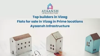 Top builders in Vizag Flats for sale in Vizag in Prime locations Ayaansh Infrastructure