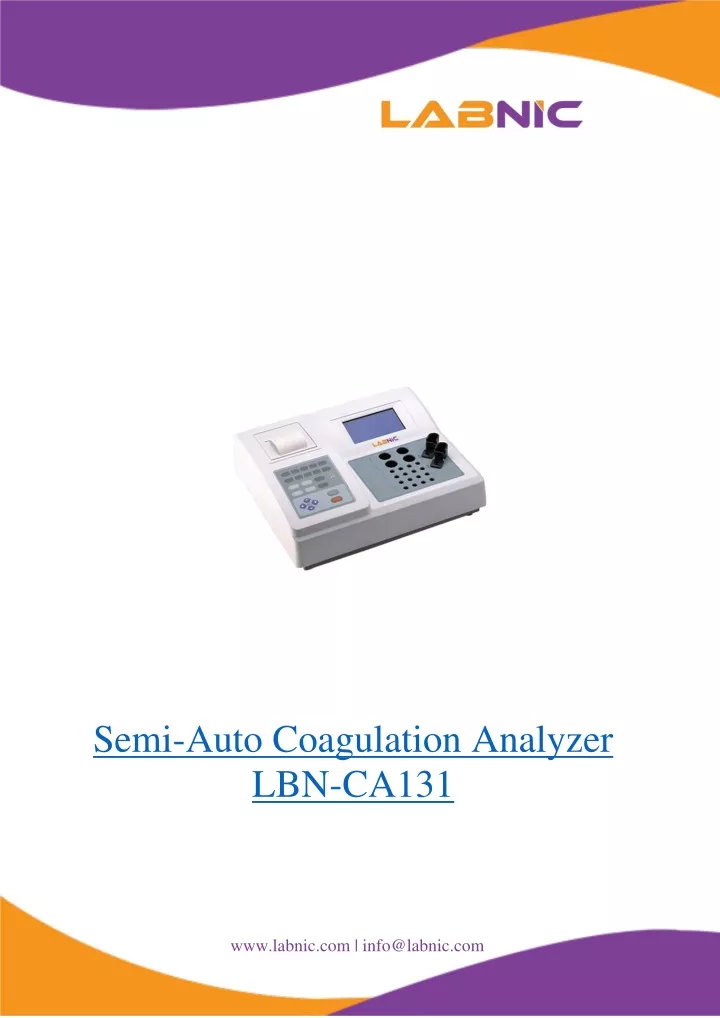 semi auto coagulation analyzer lbn ca131