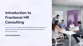 Fractional HR Consulting