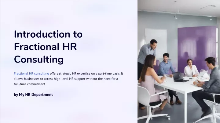 introduction to fractional hr consulting