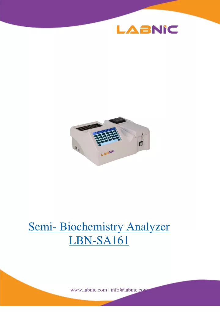 semi biochemistry analyzer lbn sa161