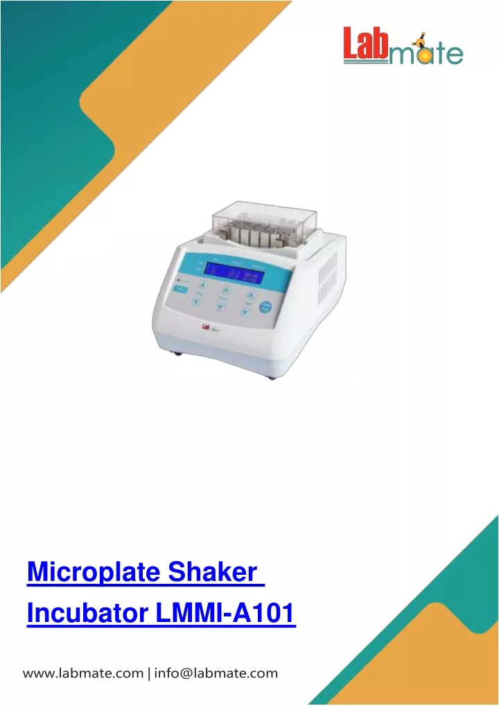 microplate shaker incubator lmmi a101