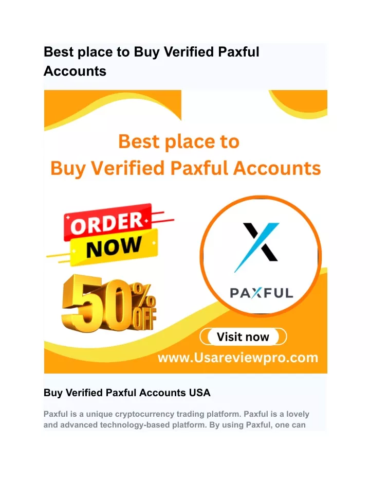 best place to buy verified paxful accounts