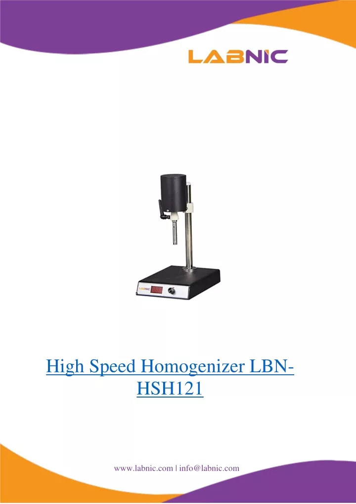 high speed homogenizer lbn hsh121