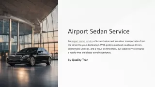 Airport Sedan Service