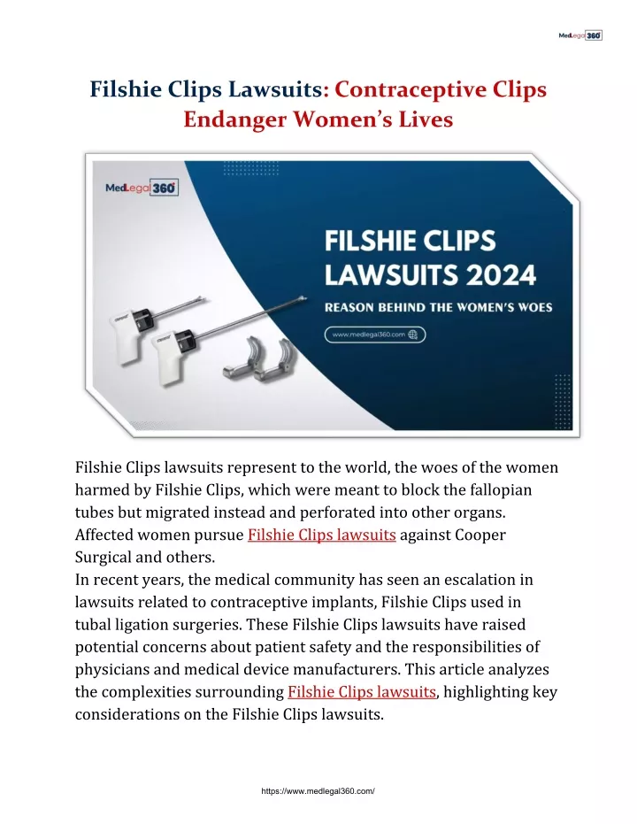 filshie clips lawsuits contraceptive clips