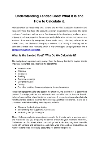 Understanding Landed Cost_ What It Is and How to Calculate it.