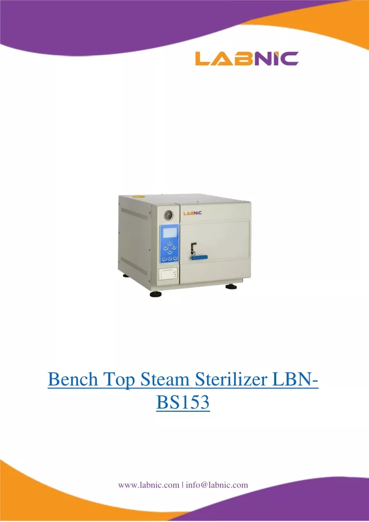 bench top steam sterilizer lbn bs153