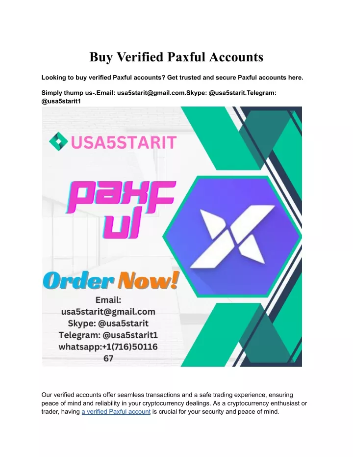 buy verified paxful accounts