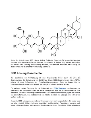 Preis Für Chemische SSD-Lösung