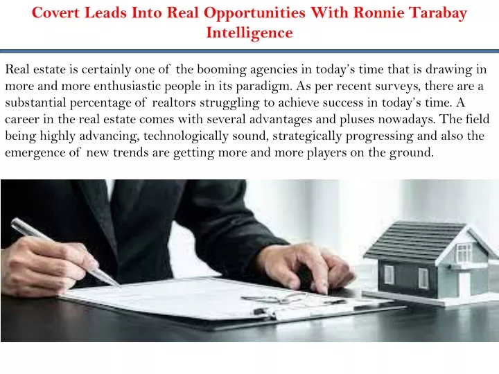 covert leads into real opportunities with ronnie