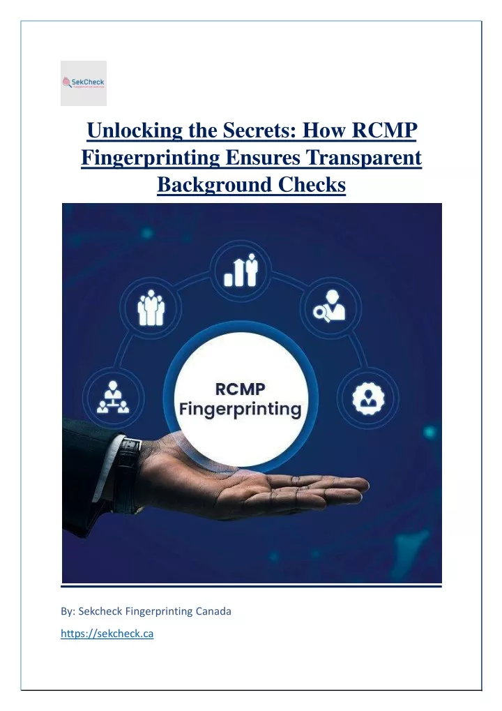 unlocking the secrets how rcmp fingerprinting