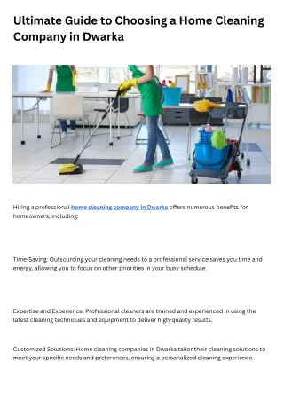 ultimate guide to choosing a home cleaning