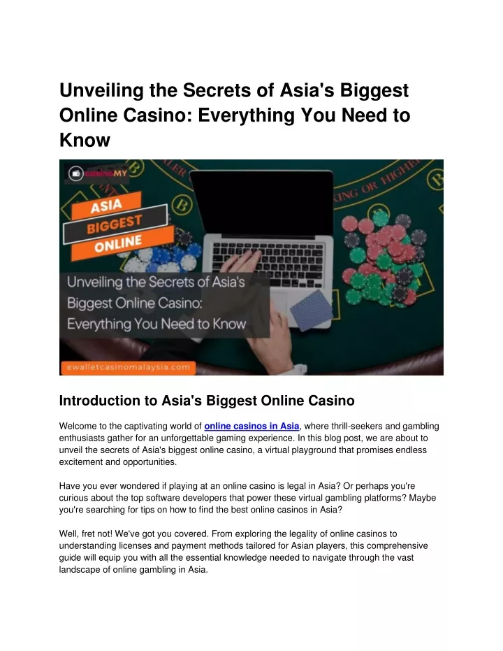 unveiling the secrets of asia s biggest online