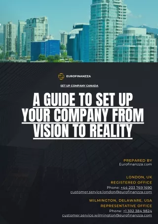A Guide to Set up Your Company from Vision to Reality