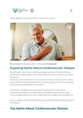 Exposing Myths About Cardiovascular Disease