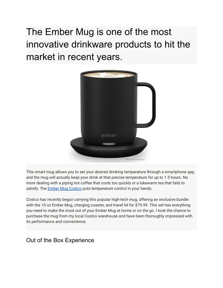 the ember mug is one of the most innovative