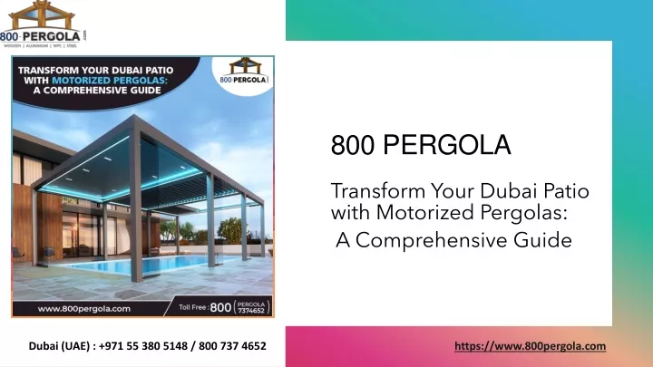 800 pergola