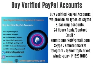 Buy Verified PayPal Accounts