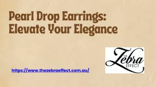 Pearl Drop Earrings Elevate Your Elegance