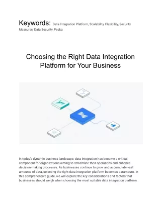 Choosing the Right Data Integration Platform for Your Business