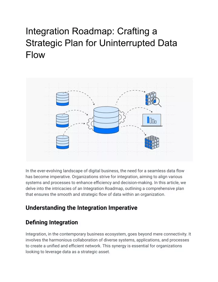 integration roadmap crafting a strategic plan