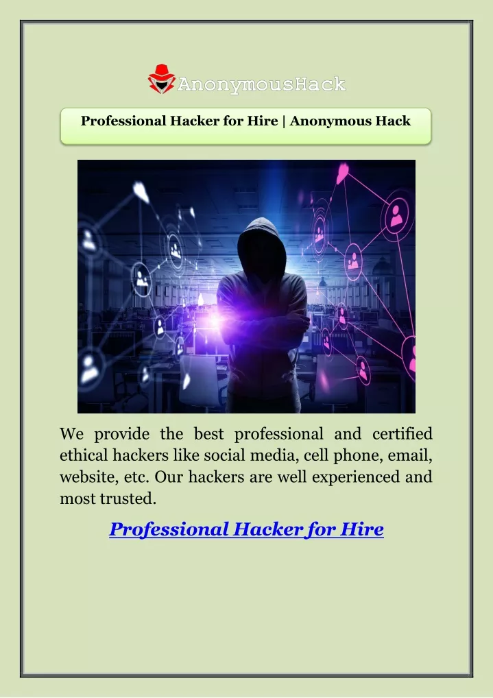professional hacker for hire anonymous hack