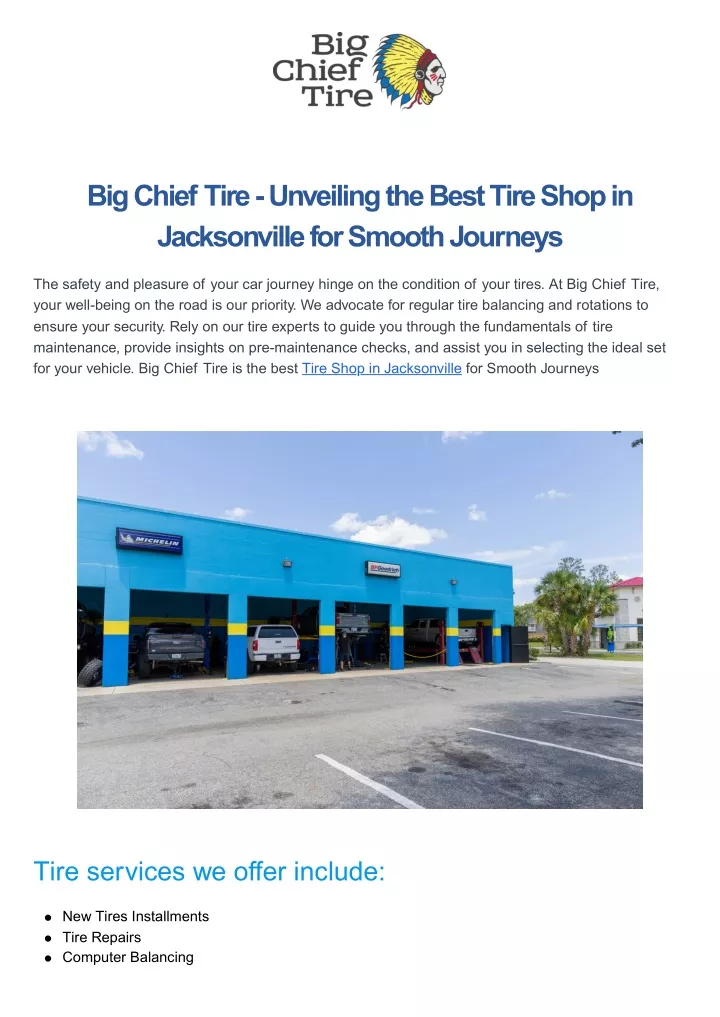 big chief tire unveiling the best tire shop