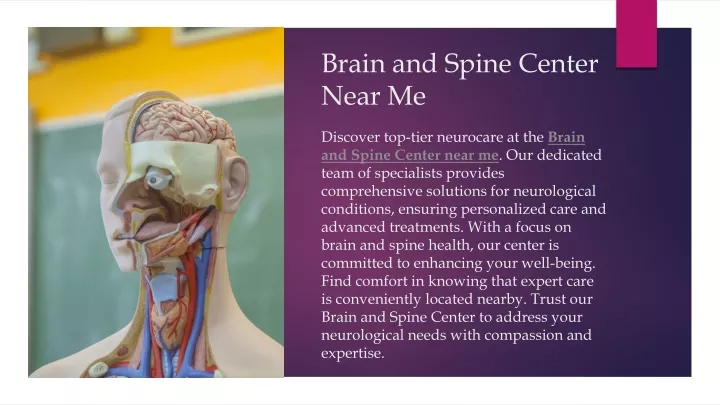 brain and spine center near me