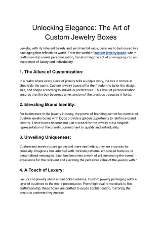Unlocking Elegance_ The Art of Custom Jewelry Boxes