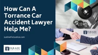 How Can A Torrance Car Accident Lawyer Help Me