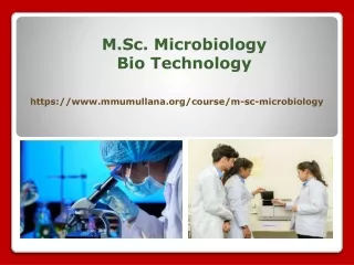 m sc microbiology bio technology