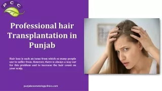 Professional Hair Transplantation in Punjab