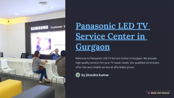 panasonic led tv service center in gurgaon