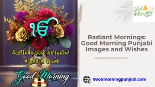 Radiant Mornings Good Morning Punjabi Images and Wishes