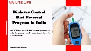Diabetes Control Diet Reversal Program in India