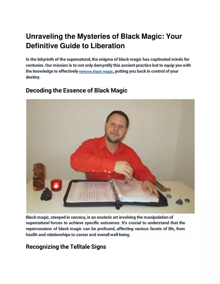 unraveling the mysteries of black magic your