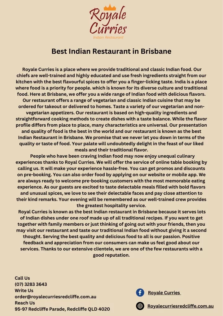 best indian restaurant in brisbane