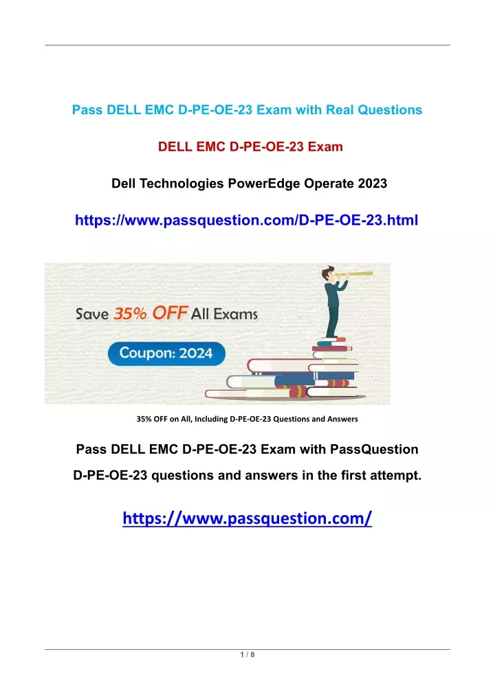 pass dell emc d pe oe 23 exam with real questions