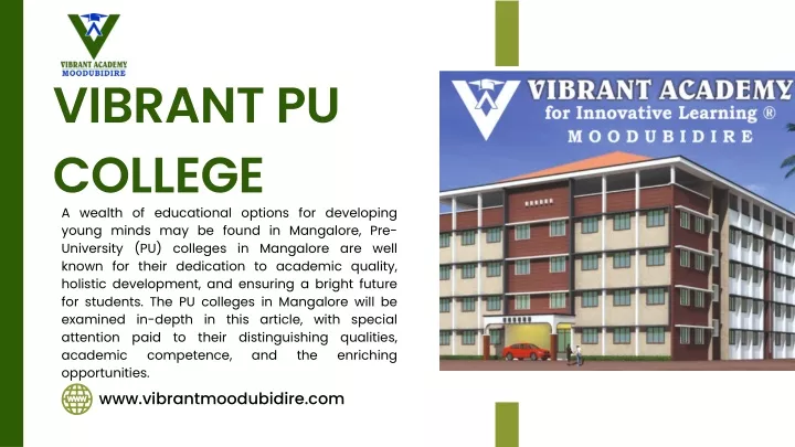 vibrant pu college a wealth of educational