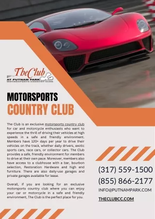 Motorsports Country Club