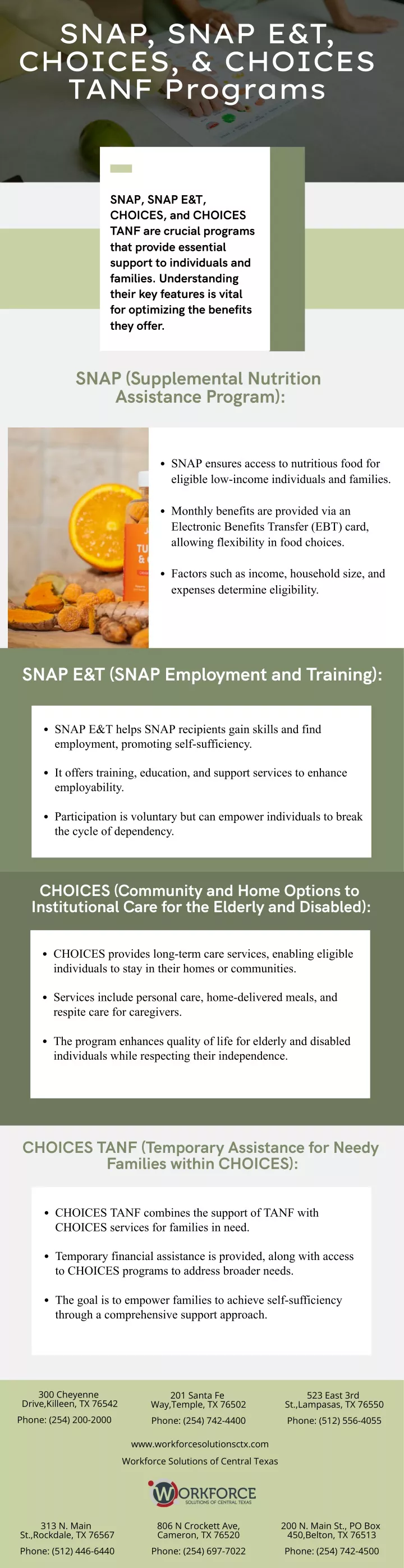 snap snap e t choices choices tanf programs