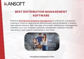 Best-Distribution management software