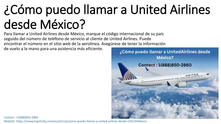 c mo puedo llamar a united airlines desde m xico