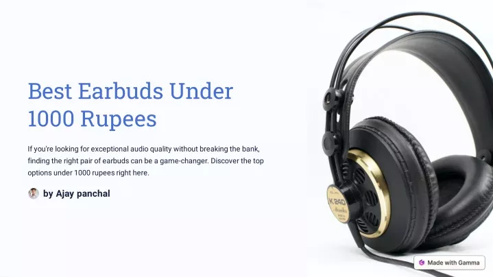 best earbuds under 1000 rupees