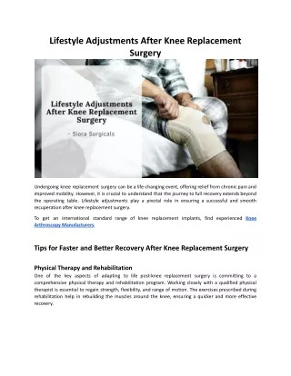 Lifestyle Adjustments After Knee Replacement Surgery.docx
