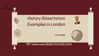 history dissertation examples in london