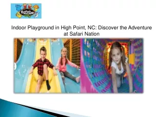 Indoor Play Ground in high Point Nc-Safari Nation