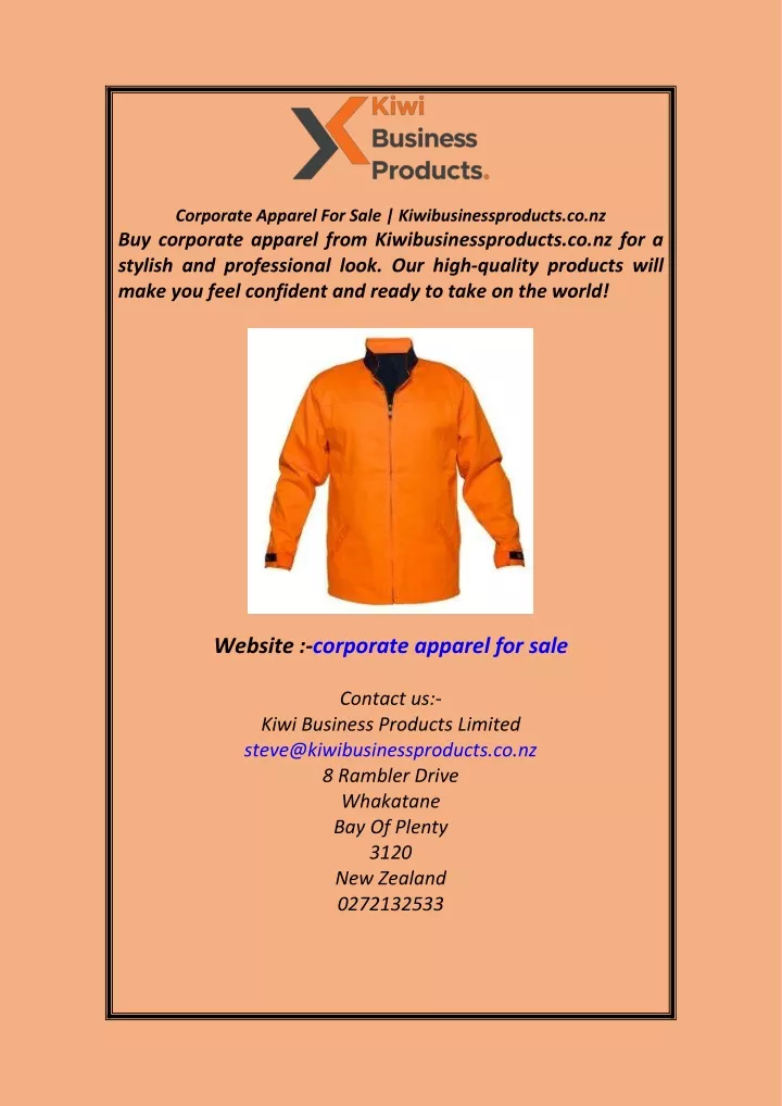 corporate apparel for sale kiwibusinessproducts