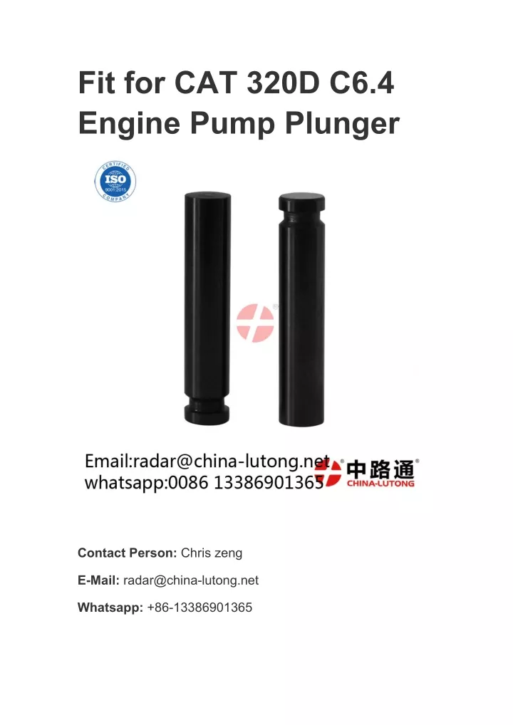 fit for cat 320d c6 4 engine pump plunger